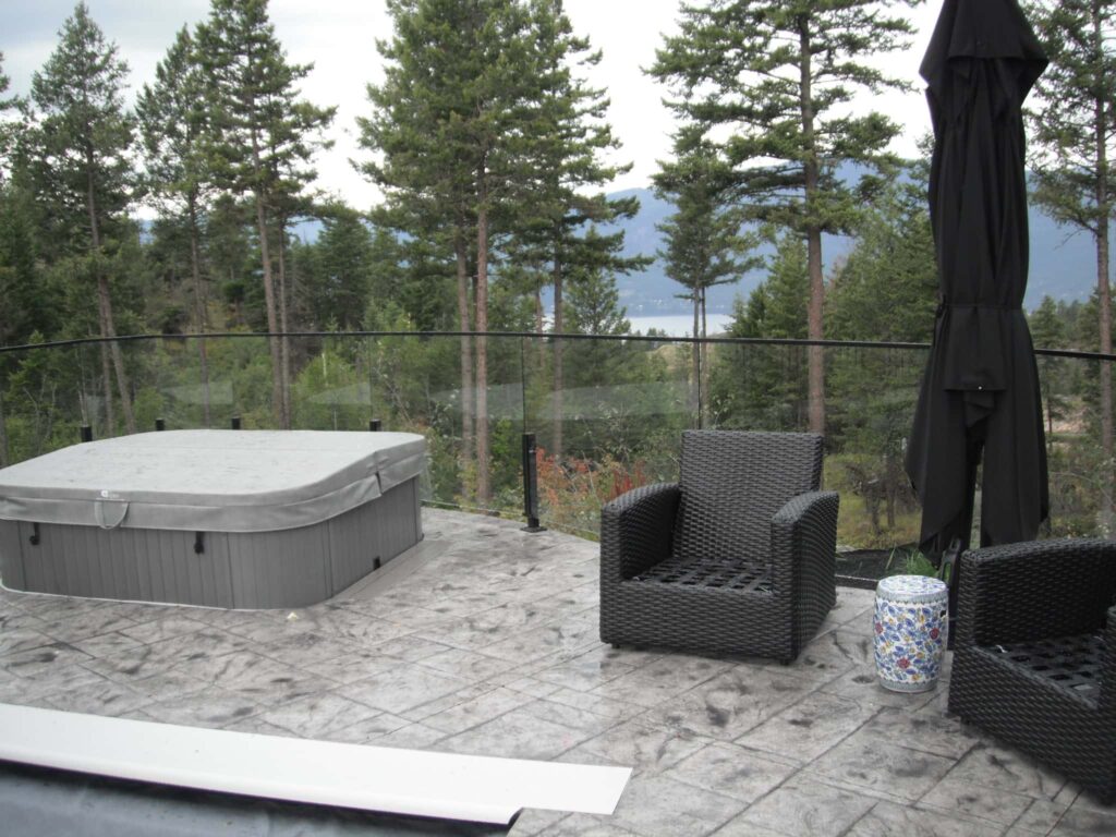 Infinity Glass Railing with top cap