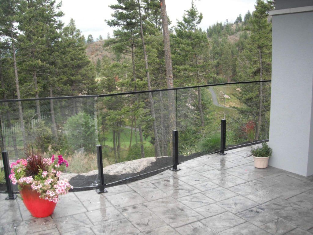 Infinity Glass Railing with Top Cap