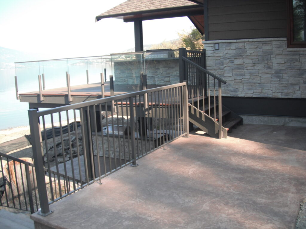 Infinity Glass Railing with Top Cap | Picket Railing Installation