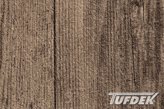 Tufdek Designer Birch Plank vinyl decking color sample