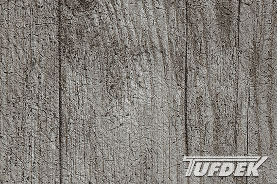 Tufdek Designer Driftwood vinyl decking color sample