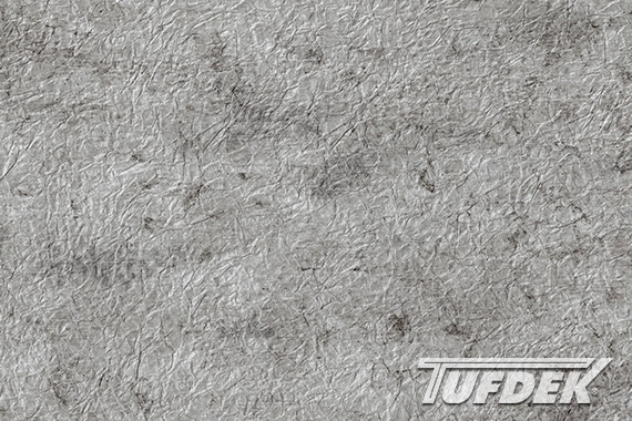 Tufdek Supreme Slate Grey vinyl decking color sample